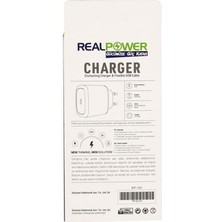 REALPOWER  Uyumlu Çok Hızlı Şarj Aleti 18w Kafa Ve Kablo Yerli Üretim Tüm Modellere Uyumludur.