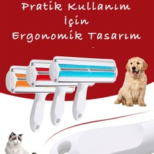 Noyiska Evcil Hayvan Tüy Kıl Temizleyici Toz Toplayıcı Gırgır Hazneli Kedi Köpek Pratik Tüy Toplama Gırgırı