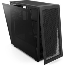 Nzxt CM-H71FB-01 H7 Flow Siyah Tempered Glass Rgb USB 3.2 Atx Mid Tower Kasa