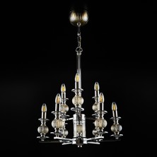 Bahar Krom Klasik 9 Kollu Avize - 6040