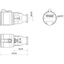 Elipsan Elektrik 10 Metre Kauçuk Uzatma Prizi