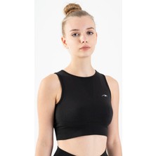 Maraton SlimFit Kadın Atlet Yaka  Siyah Bra