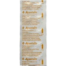 Aquatec Aquatabs Doğada Hayatta Kalma 8,5mg. Su Arıtma Tableti