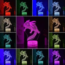 Fybang Axolotl 3D Illusion Masa Lambası Axolotl Çocuklar Için LED Gece Lambası, Uzaktan Kumanda 7/16-Renk USB Yatak Odası Işık Odası Dekor Işığı, Çocuklar ve Yetişkinler Doğum Günü/noel H (Yurt Dışından)
