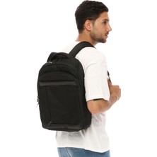Ramsburry Su Geçirmez Kumaş 15.6 Inç Laptop Uyumlu Siyah Sırt Çantası