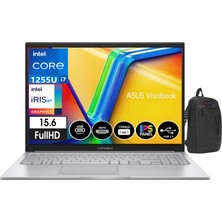 Asus Vivobook X1504ZA-BQ324 Intel Core I7 1255U 16GB 1tb SSD 15.6" WINDOWS11HOME Fhd Dizüstü Bilgisayar X1504ZA23+ZETTAÇANTA