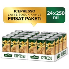 Jacobs Icepresso Latte Soğuk Kahve 250 ml x 24