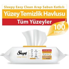 Sleppy Sleepy Easy Clean Arap Sabunu Katkılı Yüzey Temizlik Havlusu 100 Yaprak