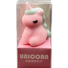 Limmy Unicorn Kalemtraş 3D Şekilli Silikon Kalemtraş - Pembe- 1 Adet