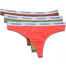 Paul Kenzie 3'lü Kadın String Külot Vintage Collection - Nostalgic