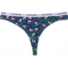 Paul Kenzie Unique Effect Desenli Kadın String Külot - Panda