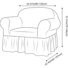 Nera Home 3+3+1+1 Bürümcük Koltük Örtüsü, Koltuk Kılıfı