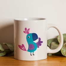 Papağan Tasarım Baskılı Kupa