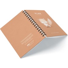 Deep Notebook Süresiz Planlayıcı Ajanda A5 Spiralli Tilki Maskot Tasarım