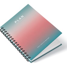 Deep Notebook Süresiz Planlayıcı Ajanda A5 Spiralli Renk Geçiş Renkli Tasarım