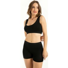 Q-En Siyah Bambu Mini Tayt