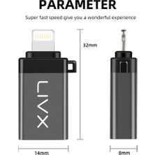 Livx Lightning To USB 3.0 Otg Çevirici Adaptör Siyah Otglgm