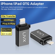 Livx Lightning To USB 3.0 Otg Çevirici Adaptör Siyah Otglgm