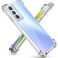 Kzy Tecno Camon 18P Kapak Kamera Korumalı Airbag Antishock Köşe Korumalı Şeffaf Silikon Kılıf