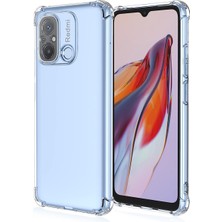 Kzy Xiaomi Redmi 12C Kapak Kamera Korumalı Airbag Antishock Köşe Korumalı Şeffaf Silikon Kılıf