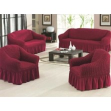 Nera Home Kırmızı Bürümcük Koltuk Örtüsü