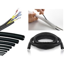 Zembil 7mm Kablo Tesisat Gizleme Düzenleme Yarıklı Spiral Hortum