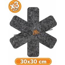 Decomall 3 Lü Set Tava Tencere ve Bor Cam Koruyucu Çizdirmez Keçe 30X30