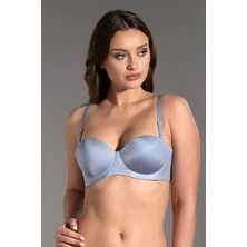 C&city Desteksiz Lazer Soft Kap Straplez C16050 Açık Mavi