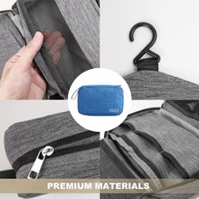 Qisem 25*7*13CM Tuvalet Çantası, Kancalı Seyahat Çantası, A (Yurt Dışından)