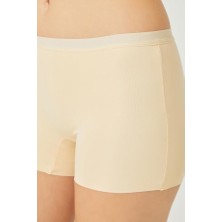 COTTONHILL Basic Lazer Kesim Dikişsiz Kadın Boxer Külot 3'lü Paket