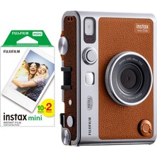 Fujifilm Instax Mini Evo Kahverengi Fotoğraf Makinesi ve 20'li Film