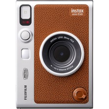 Fujifilm Instax Mini Evo Kahverengi Fotoğraf Makinesi ve 20'li Film