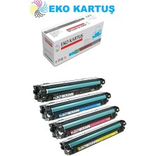 Eko Kartuş Hp CD646A (CE400A- CE401A-CE402A-CE403A) 507A 4 Renk Takım Muadil Toner