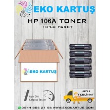 Eko Kartuş Hp Laser Mfp 138FNW 5’li Avantajlı Çipli 106A Muadil Toneri