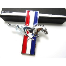 Azertaş Oto Aksesuar Mustang Metal Logo 1. Kalite Ithal Çamurluk Panjur Logo 2 Ad