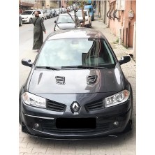 ŞüsCarOto Aksesuar Renault Megane 2 Piano Black Kaput Üstü Havalandırma Izgarası