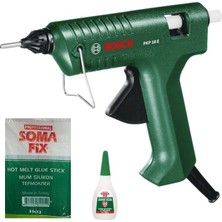 Bosch Pkp 18 E Sıcak Mum Silikon Tabancası + 1 Kg Kalın Mum Silikon + Yapıştırıcı Seti