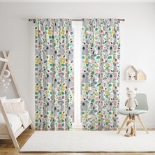 Jwk Home Koala Çocuk ve Bebek Odası Fon Perde Tek Kanat Tek Kanat (140X260)