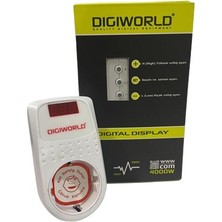 Digiworld Digital Voltaj Ayarlı Priz Tekli 150/280V 4000W