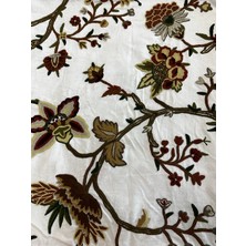 Jwk Home Jwk Fabrics Hint Işi Nakışlı Kadife Kumaş-Chainstit Embroidery (145)