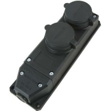 Mutlusan Kauçuk Priz Sanayi Tipi 2'li Monofaze Mutlusan