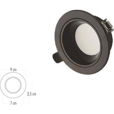 Cata CT-5261 8 Watt Başak Siyah Kasa Cob LED Spot 3 Renk