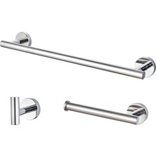 Niazi 3x Paslanmaz Çelik Banyo Donanım Banyo Aksesuarları Havlu Bar Hook (Yurt Dışından)