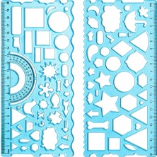 Niazi Çizim Şablon, Alet Mühendisliği Mavisini Ölçmek Için Hafif Geometrik Cetvel (Yurt Dışından)