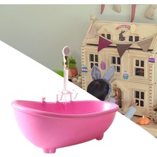 Niazi 1/6 Minyatür Dollhouse Küvet 12 Inç Bebek Pembesi Için Oyuncaklar (Yurt Dışından)