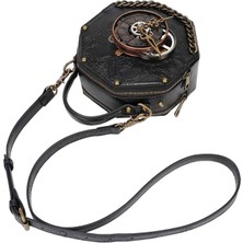 Niazi Punk Gotik Omuz Çantası Çantası Pu Deri Retro Kadınlar Için Kızlar Kızlar (Yurt Dışından)