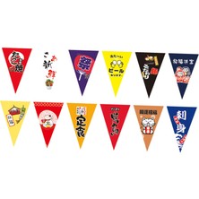 Niazi 24 Flags Sushi Banner Üçgen Festival Restoranı Suşi M2 20cmx30cm (Yurt Dışından)