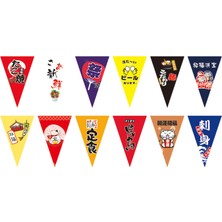 Niazi 24 Flags Sushi Banner Üçgen Festival Restoranı Suşi M2 20cmx30cm (Yurt Dışından)