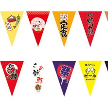 Niazi 24 Flags Sushi Banner Üçgen Festival Restoranı Suşi M2 20cmx30cm (Yurt Dışından)