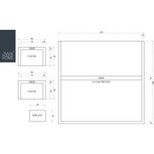 Jwk Home Chenille Krem Çift Kişilik Yatak Örtüsü (270X260) | El Yapımı
